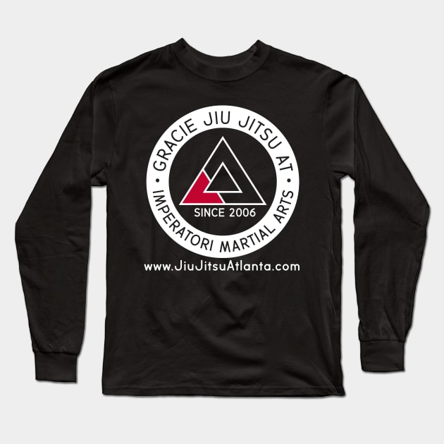 GRACIE JIU JITSU AT IMPERATORI round on black Long Sleeve T-Shirt by GracieJiuJitsuatImperatori